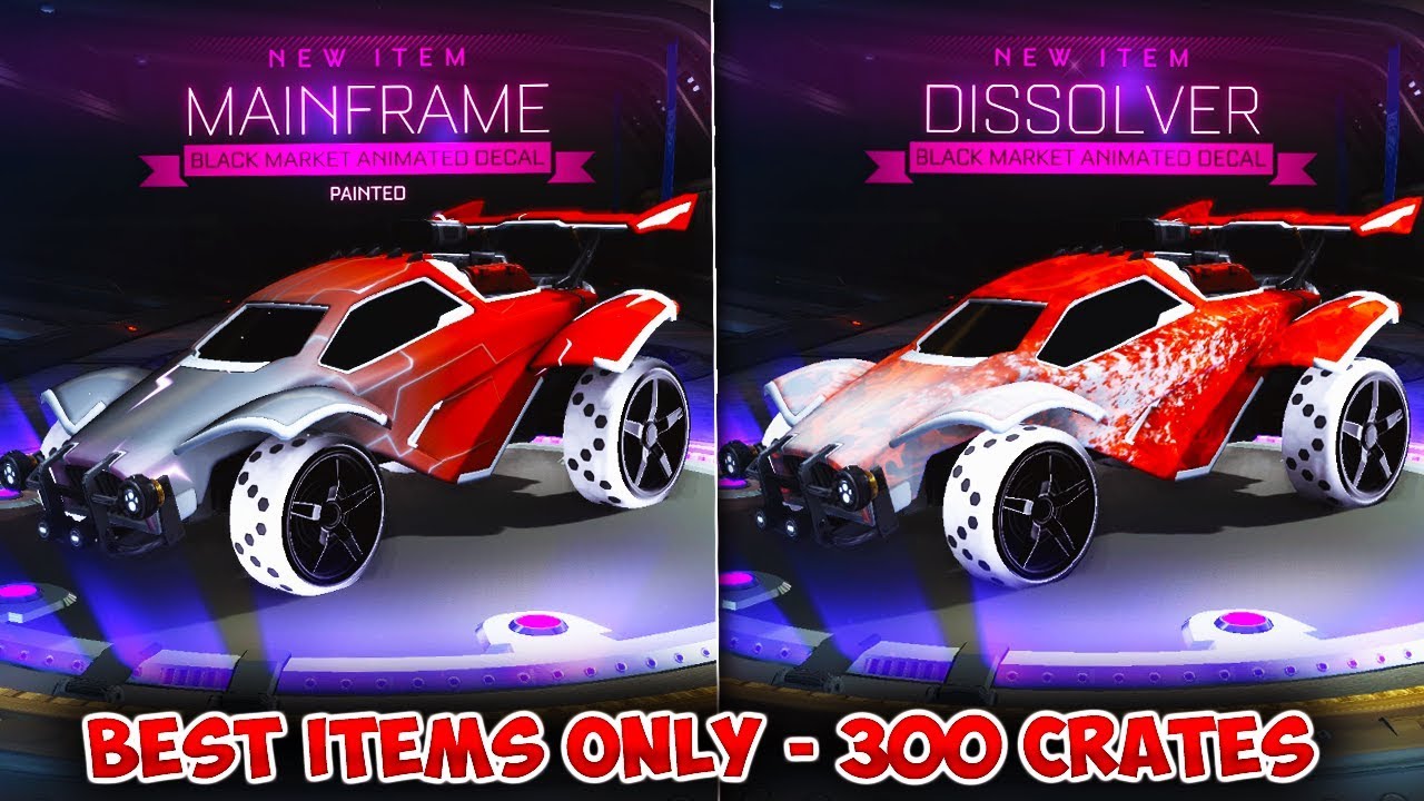 BEST ITEMS ONLY! - INSANE 300 PCC CRATE OPENING IN ROCKET LEAGUE! | Crate Opening Highlights