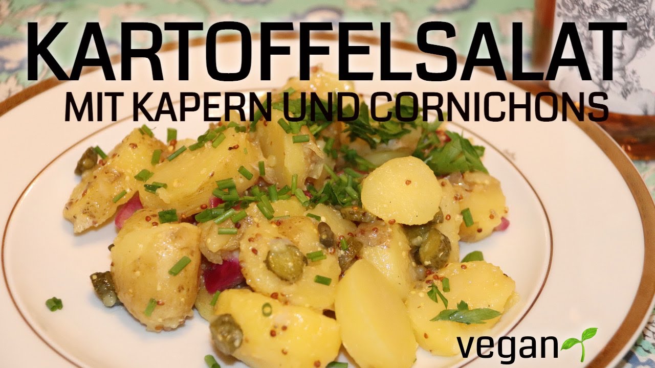 Kartoffelsalat mit Kapern und Cornichons⎮🌱vegan⎮by Eva Birngruber⎮mit Weintipp
