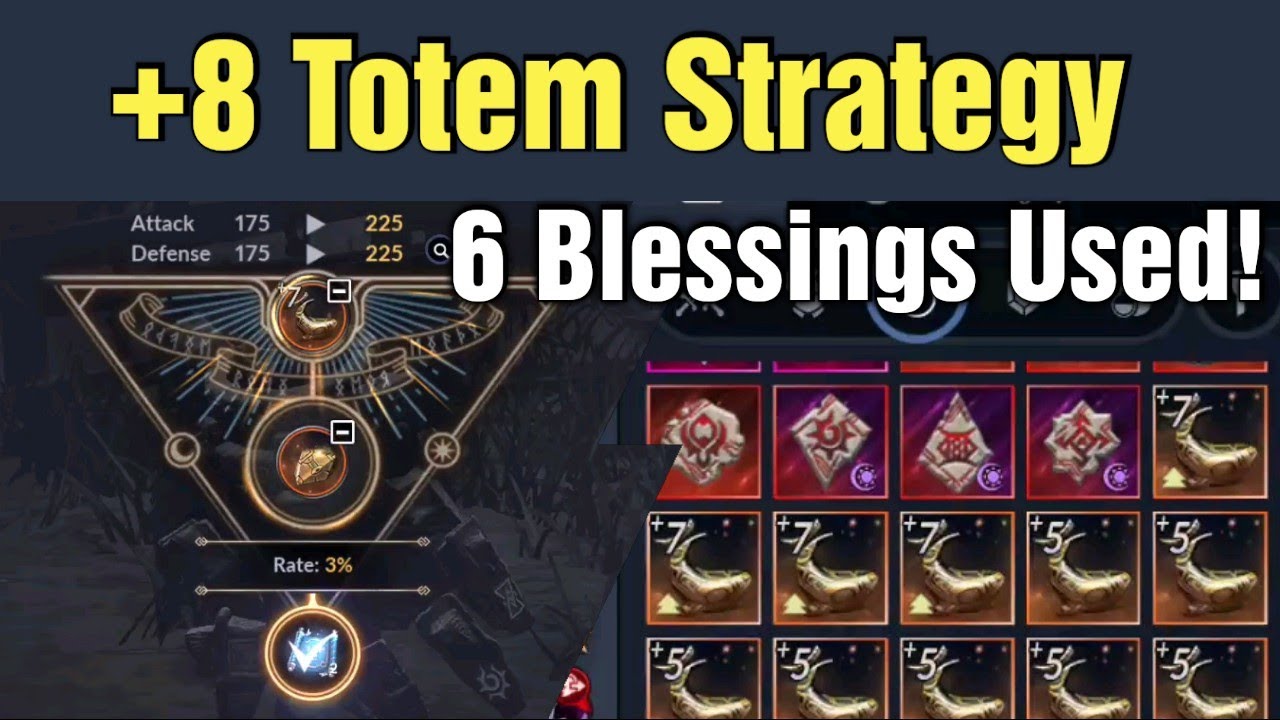 Black Desert Mobile +8 Totem Strategy + 6 Okiara Blessings