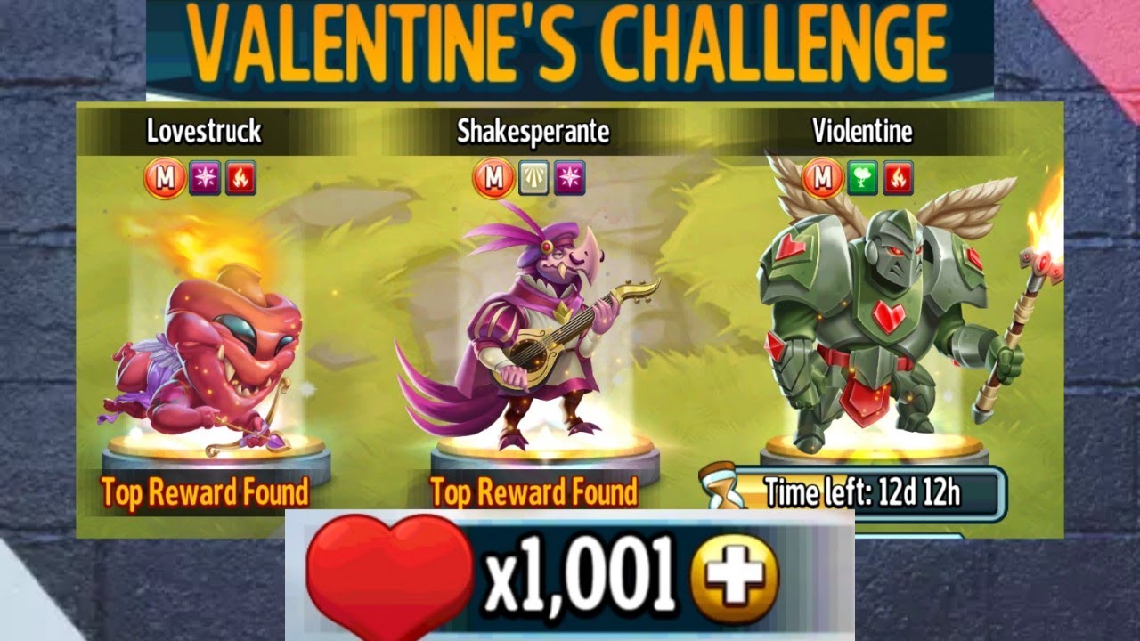 Monster Legends - Spent 1000 Tickets In New Valentine's Challenge 