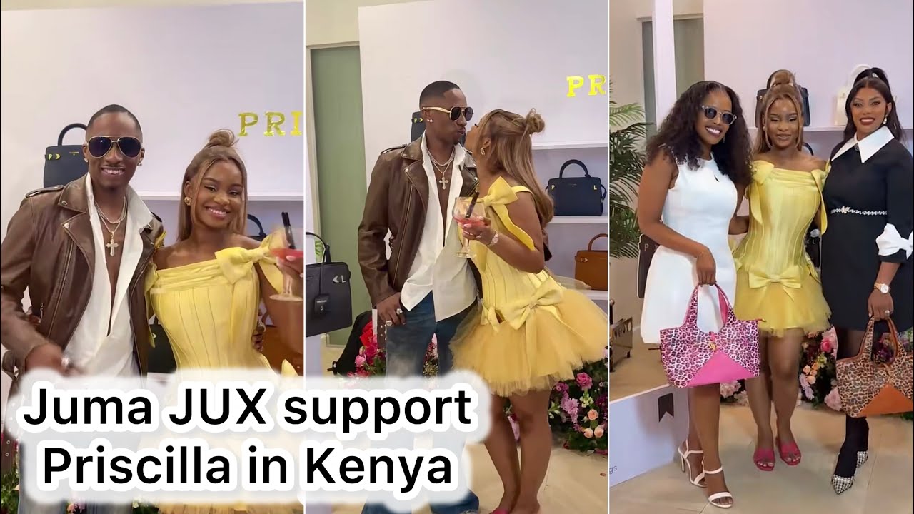 JUMA JUX & HIS FRIEND OUT TO SUPPORT PRISCILLA ON HER SALES #jumajux #priscilla 