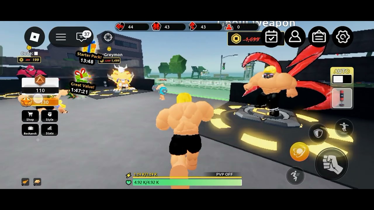 I became a bodybuilder in Roblox 😯