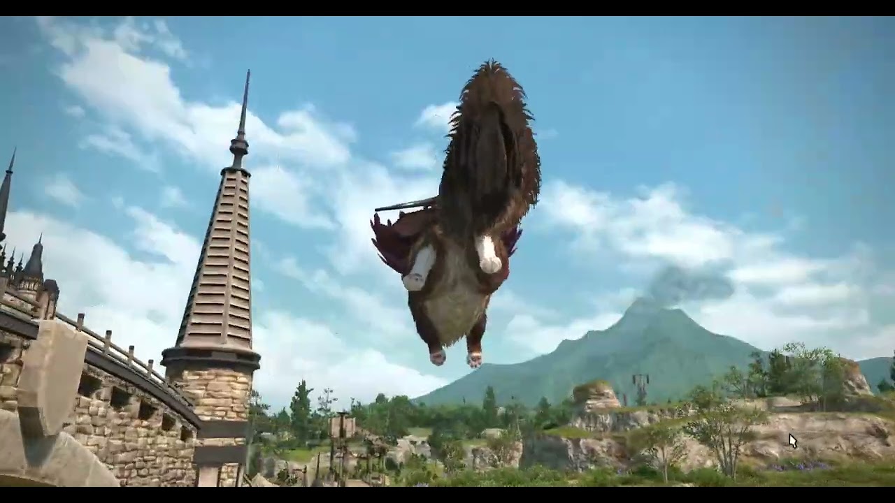 New FFXIV Kitty Cat Mount! It Purrs, stretches, cleans it face and Hissess! Its SO FLUFFY!