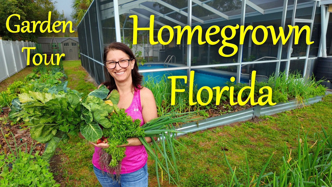 Touring a Self-Sufficient Florida Garden That Feeds a Family!