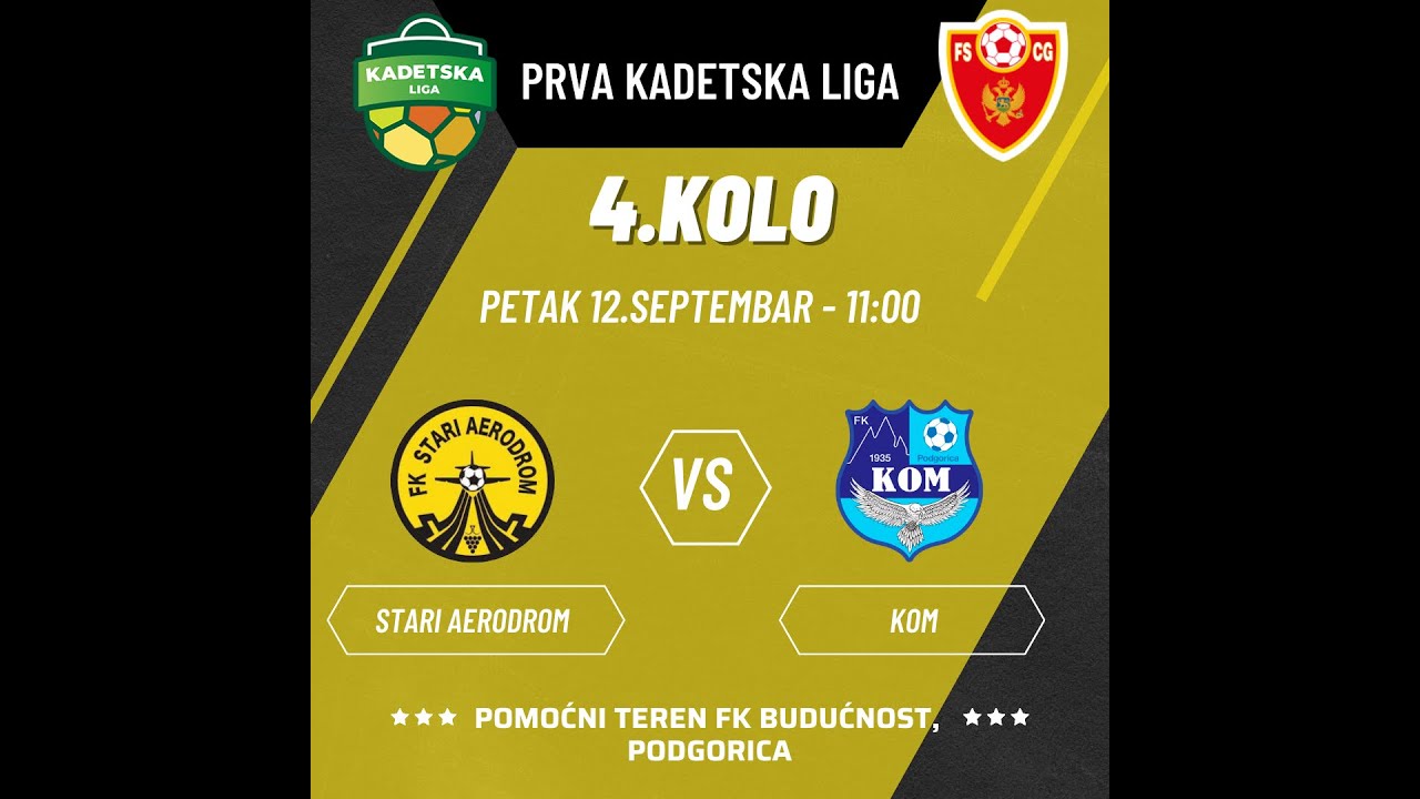 Kadeti 2009 / 10 - FK Stari Aerodrom vs FK Kom