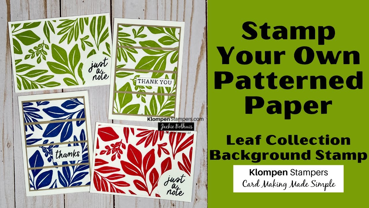 Stamp Your Own Patterned Paper & Be Inspired With Templates
