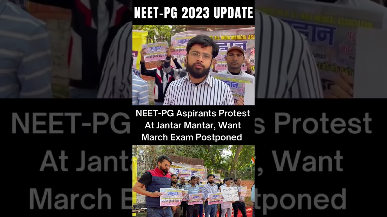 Protest On Jantar Mantar For Postponing Neet-Pg Exam 2023. #neetpg2023 #neetpg2023postoned