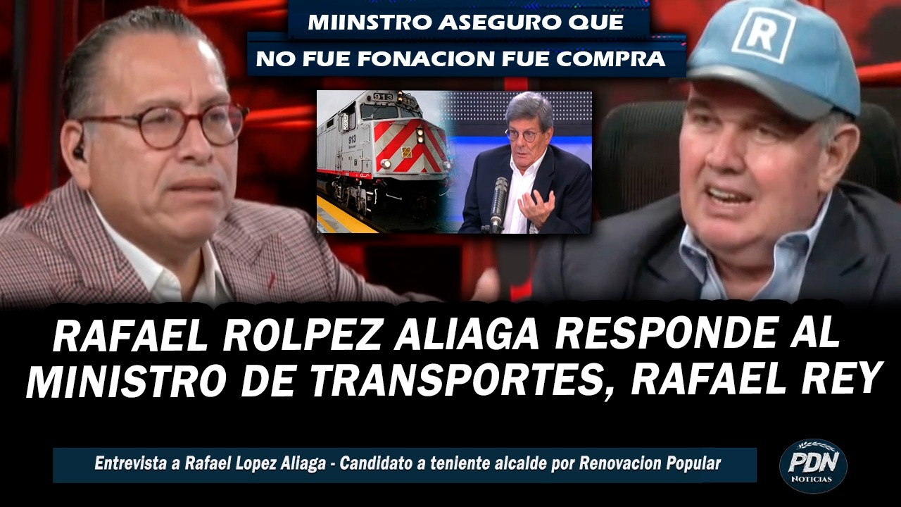 RAFAEL LOPEZ ALIAGA RESPONDE AL MINISTRO RAFAEL REY QUE ASEGURO QUE TRENES DONADOS FUERON COMPRADOS