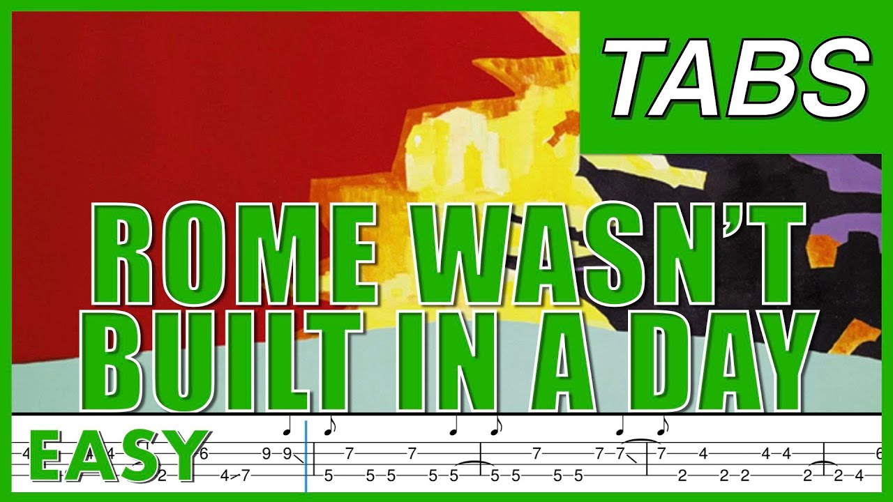 Rome Wasn't Built in a Day bass tabs cover - Morcheeba