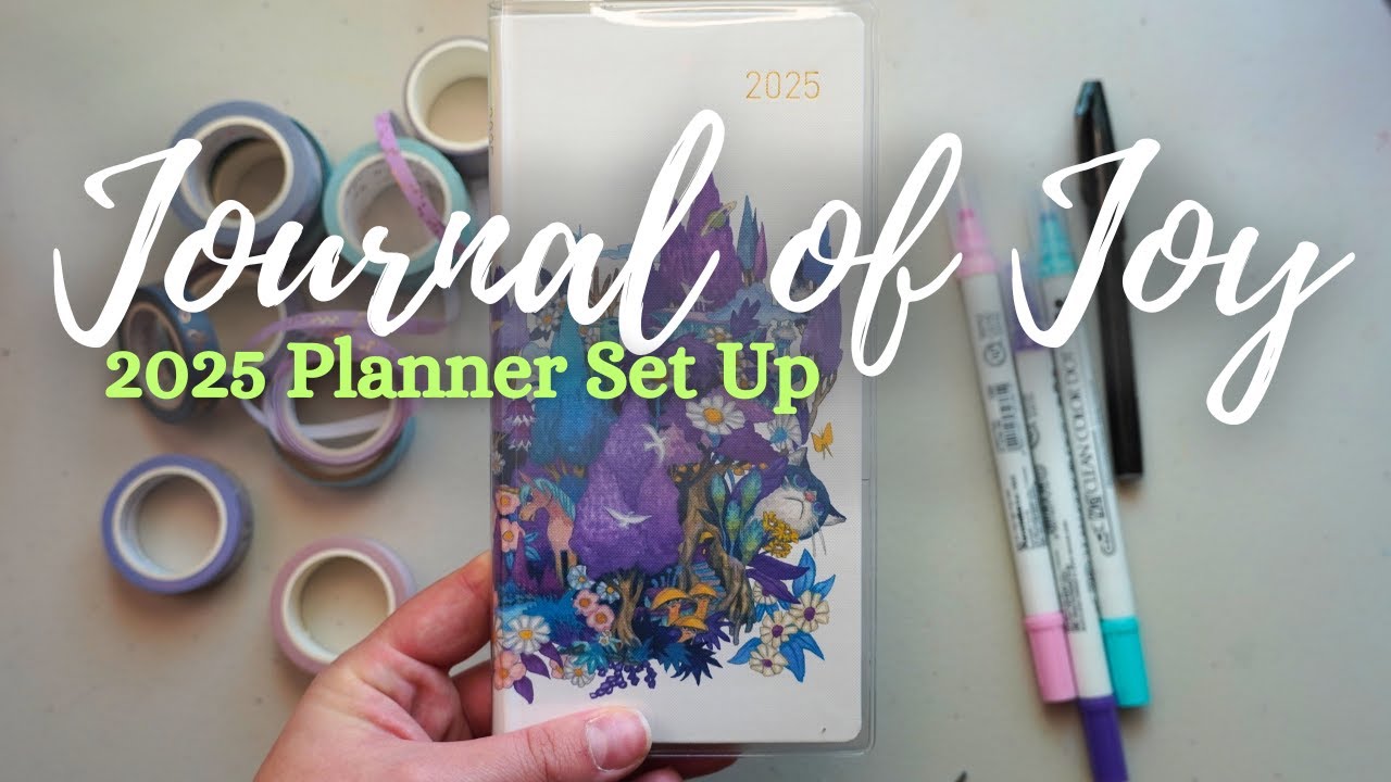💜✨Setting Up My 2025 Hobonichi Weeks as a Journal of Joy ✨💜