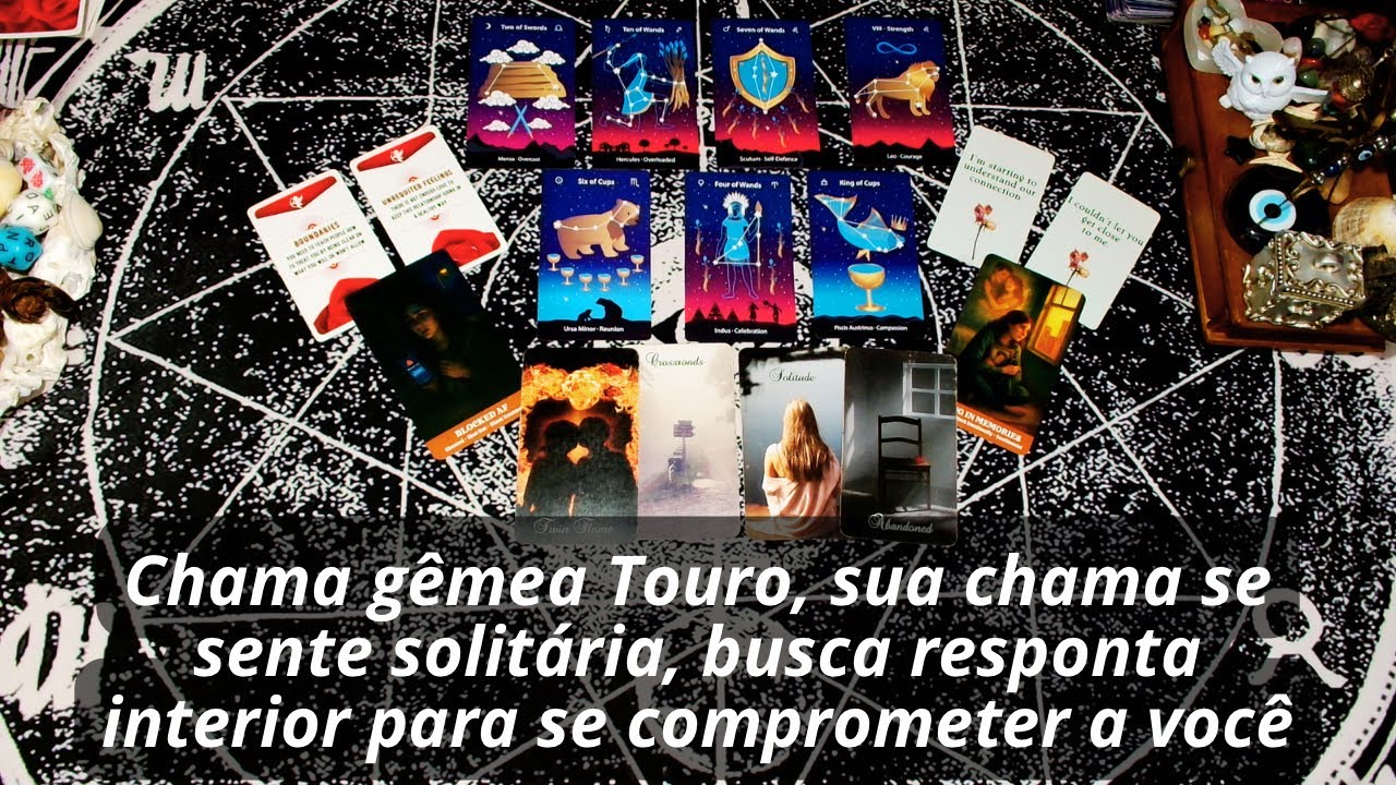 Chama gêmea Touro, sua chama se sente solitária, busca responta interior para se comprometer a você