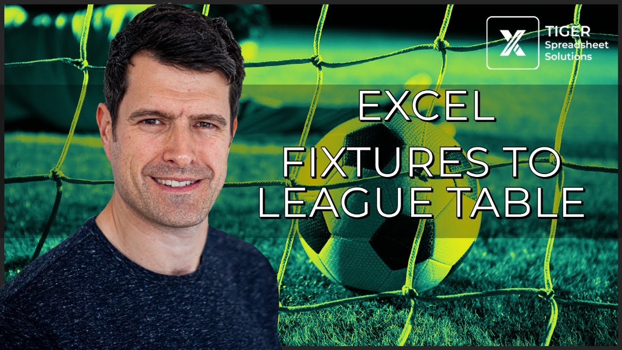 How to Collate Sports Fixtures Results into a League Table in Excel (2/6)