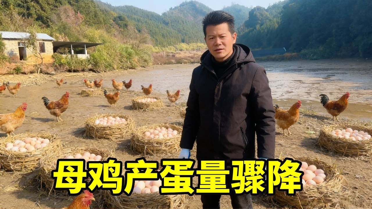 小伙深山养母鸡产蛋量骤降，整个场地逛一圈才捡两百多个鸡蛋，这可怎么办#我的乡村生活 #抖音商城