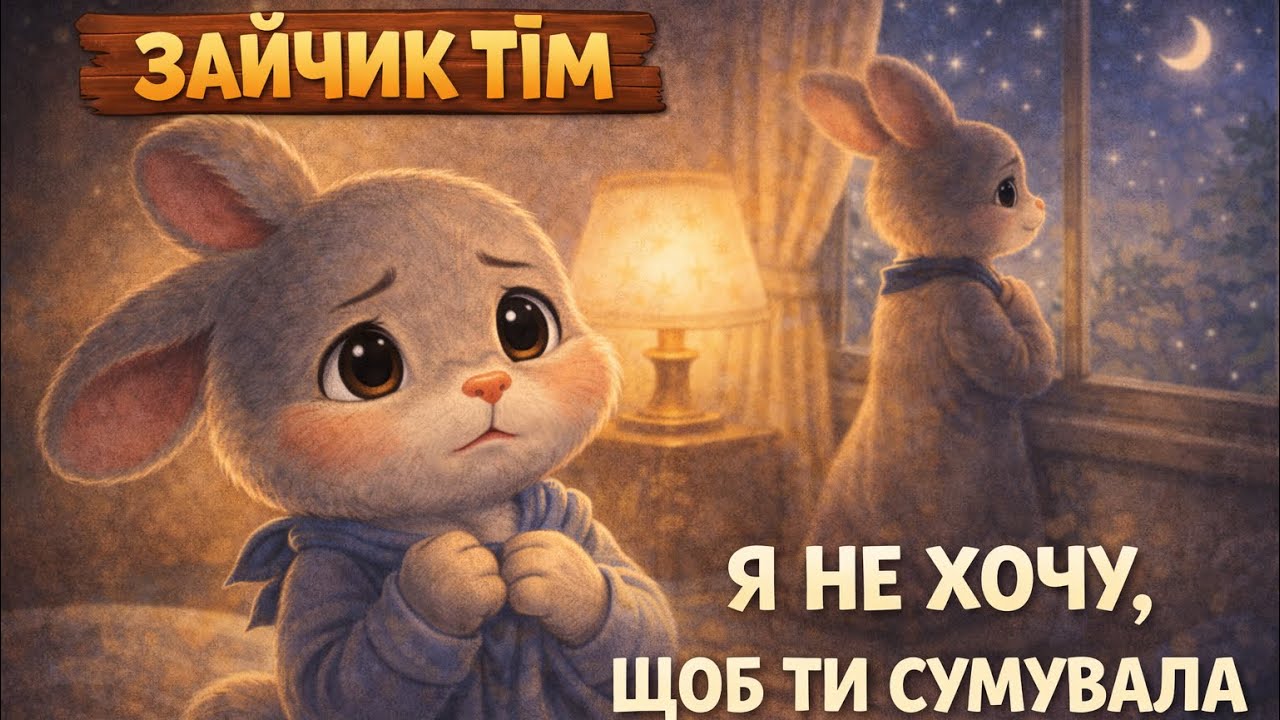 Зайчик Тім | Я не хочу, щоб ти сумувала 🐰💛 Зворушлива казка перед сном