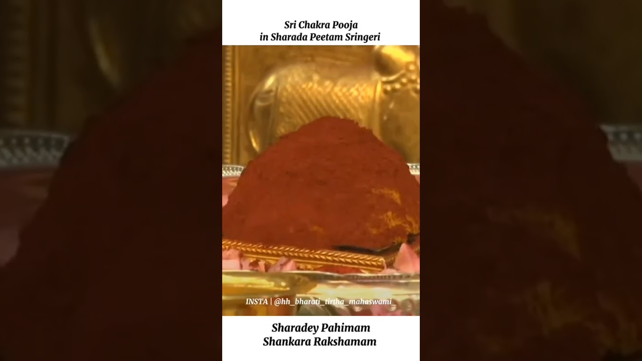 Sri chakra pooja in saradha peetam sringeri video completely looking good 🙏 Goddesses  you thank you