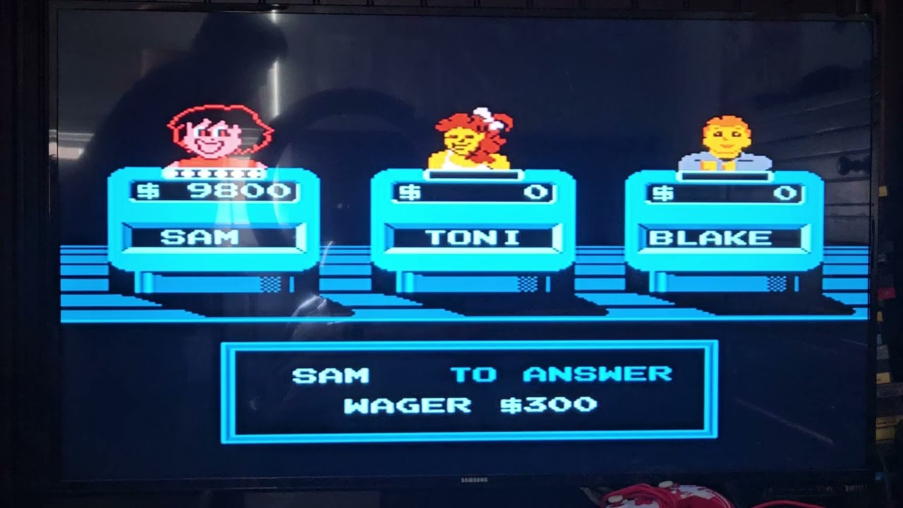 I play as Uncle Sam on Jeopardy! 25th Anniversary Edition for the NES