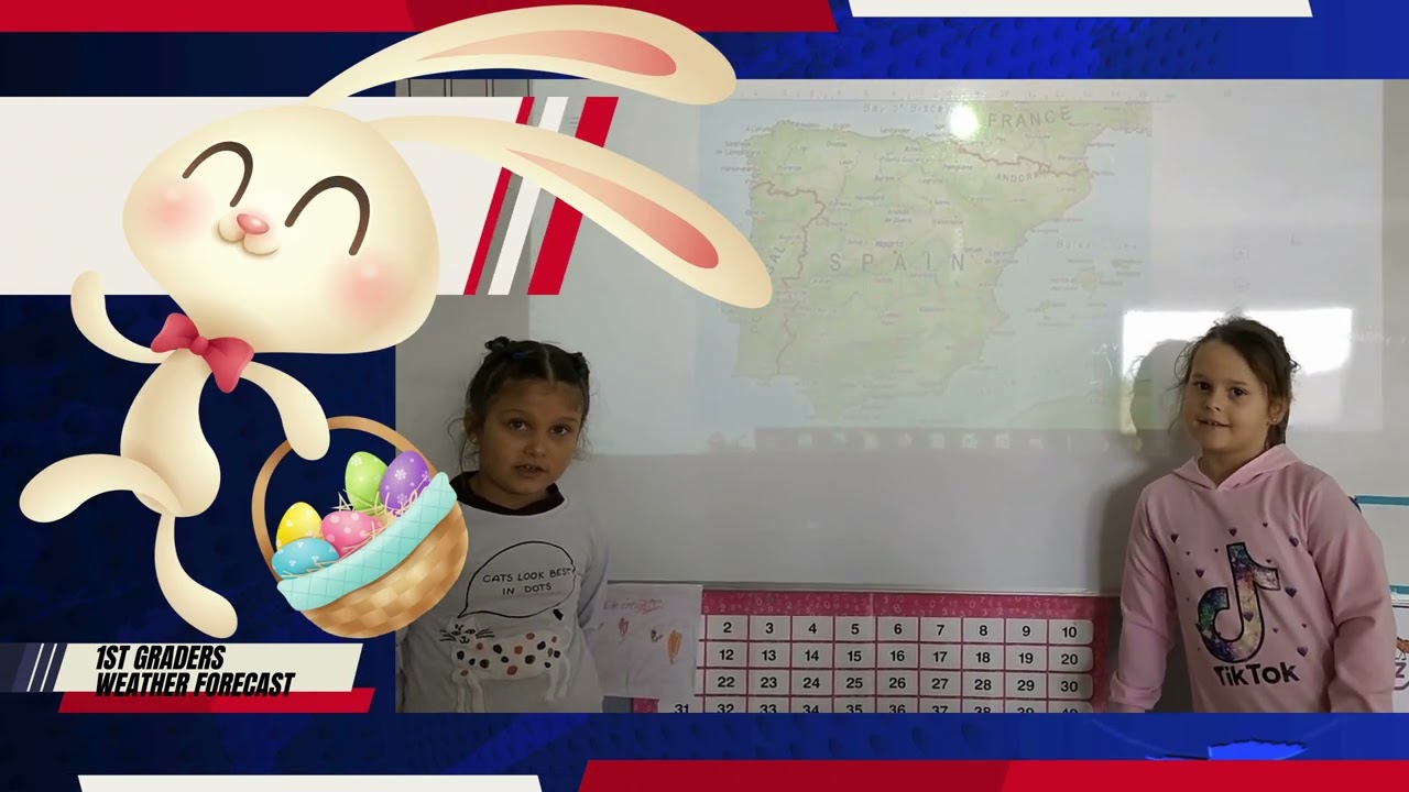 Weather Forecast TV Programme  EASTER 2024 by first graders