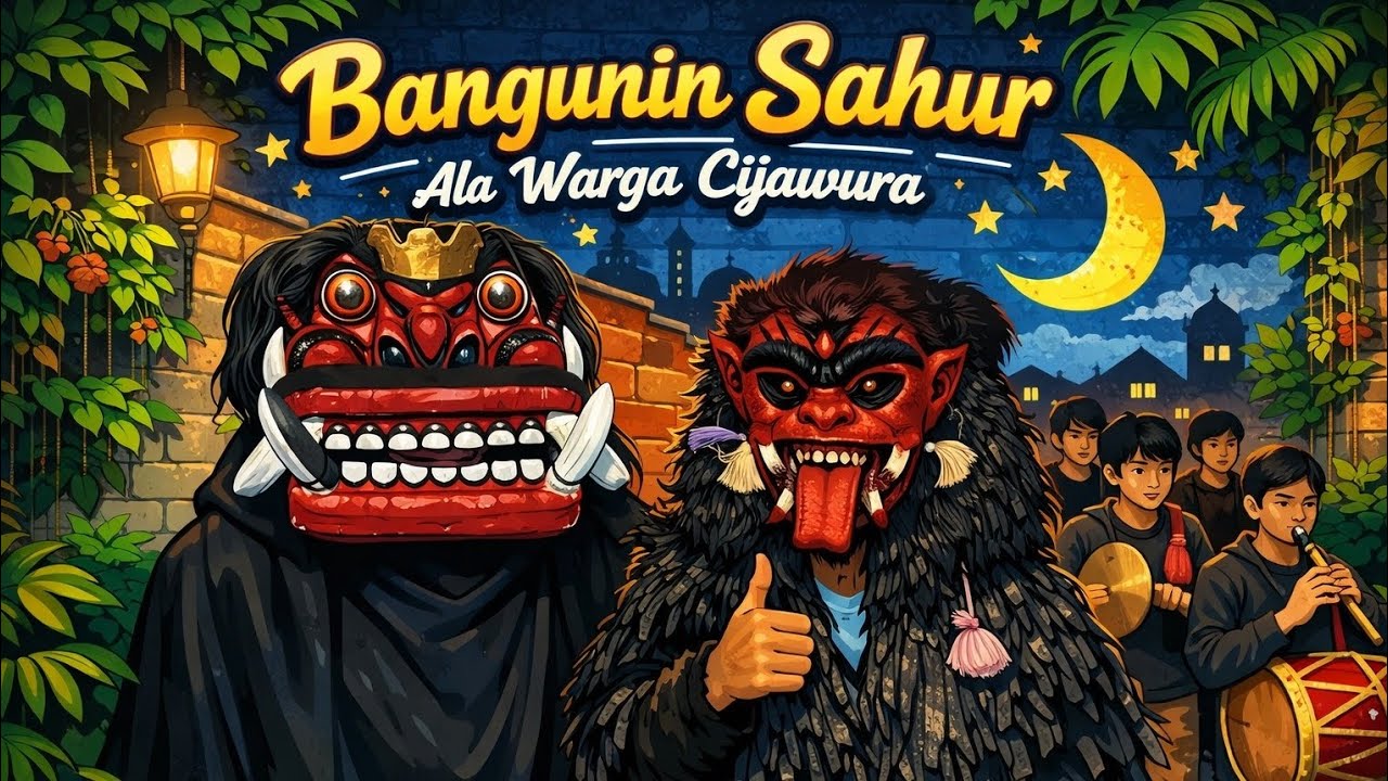 BANGUNIN SAHUR ALA WARGA CIJAWURA #sahur #gerandong #kampungmural #kampunghijau