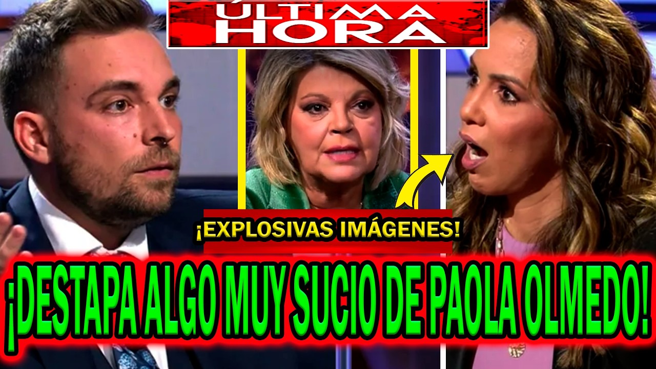 💥¡FUERTES IMÁGENES! JOSÉ Mª ALMOGUERA EXPLOTA Y HUNDE A PAOLA OLMEDO EN DE VIERNES CON TERELU CAMPOS