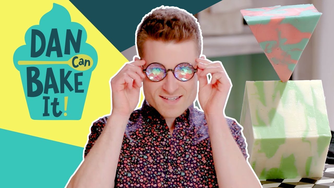 Dan Bakes an Optical Illusion Cake ✨Challenge #1 | Dan Can Bake It | Food Network