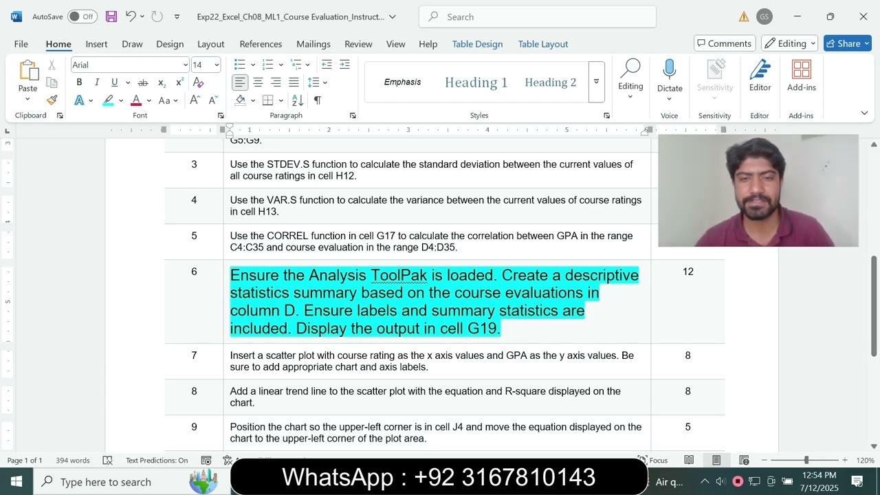 Exp22_Excel_Ch08_ML1_Course Evaluation | Excel Chapter 8 Mid-Level 1 - Course Evaluation | ML1