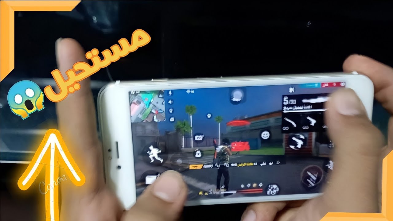 تجربه اداء ايفون 6 plus فري فير مستحيل 😵😱