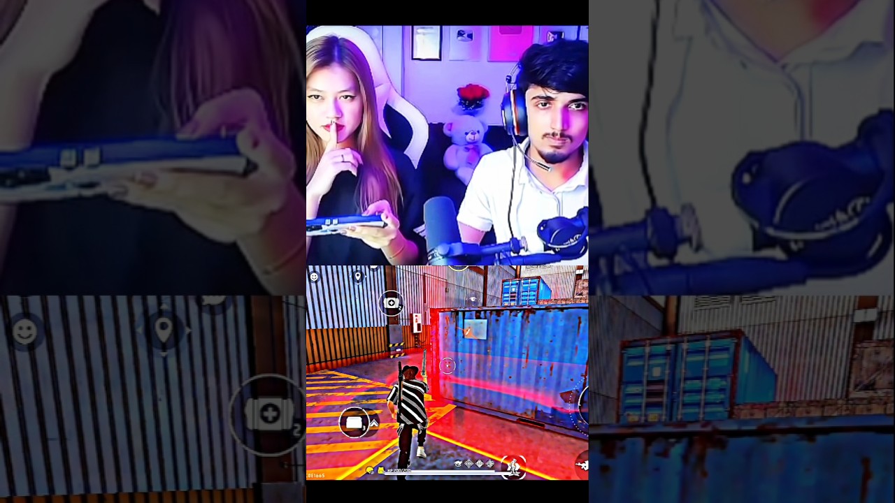 FF CUTE GIRL RRACTION VEDIO 🥰😇 #ffreaction #cutegirl #reaction