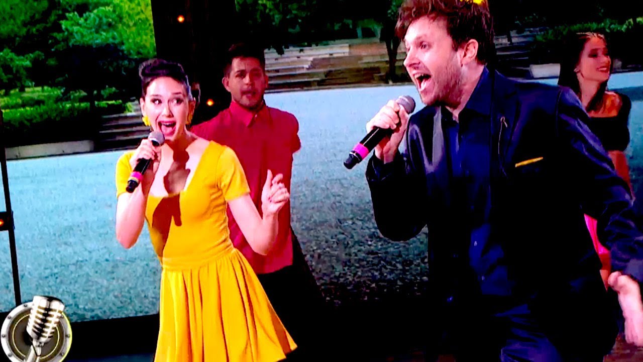 Dan Breitman y Flor Anca brillaron en la pista cantando 