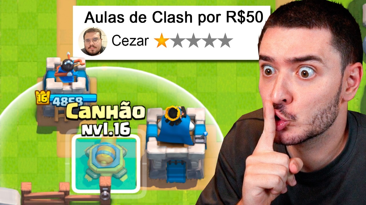 Contratei um PROFESSOR de Clash Royale (fingi ser noob)