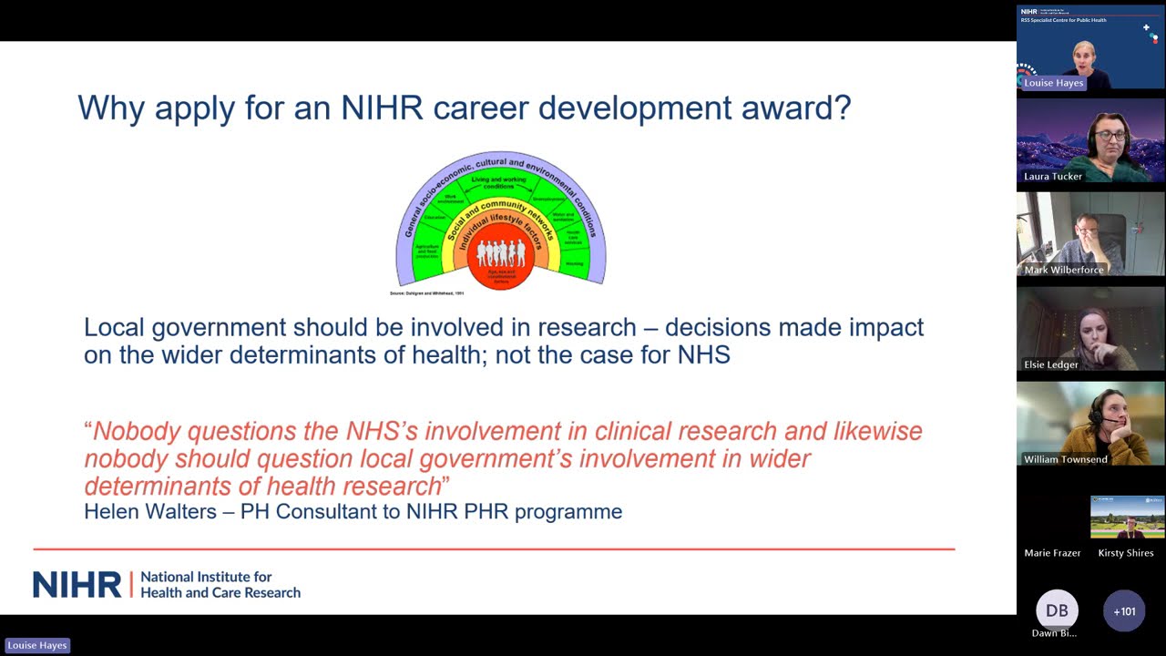 Webinar - Applying for an NIHR Doctoral Award