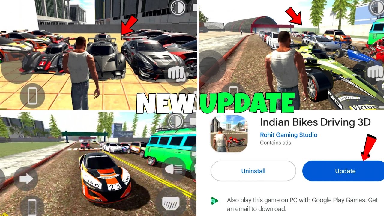 New Update Indian Bike Driving 3D Secret Racing Car And Racing Mode Cheat Code 