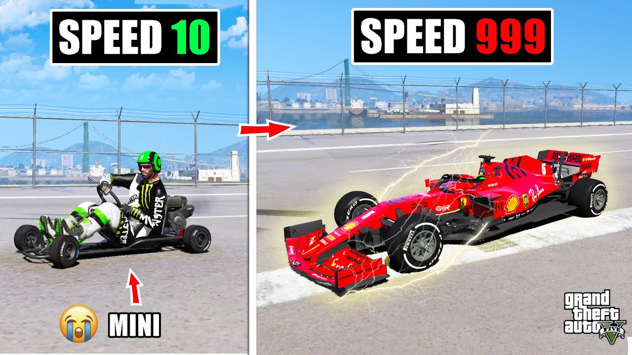 Upgrade MOBIL BALAP Dari Paling LAMBAT Ke Paling CEPAT Di GTA 5 - GTA 5 MOD