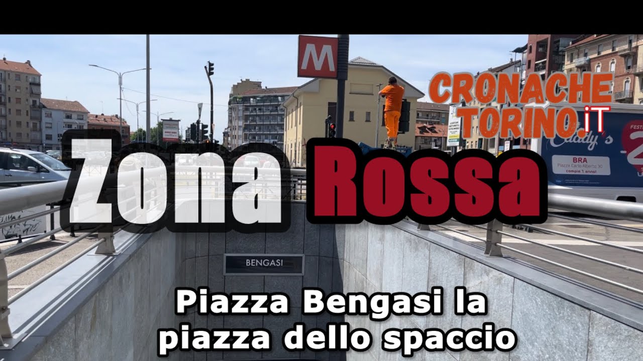 Torino zona rossa- ￼ piazza  Bengasi a Piazza dello spaccio ￼￼￼