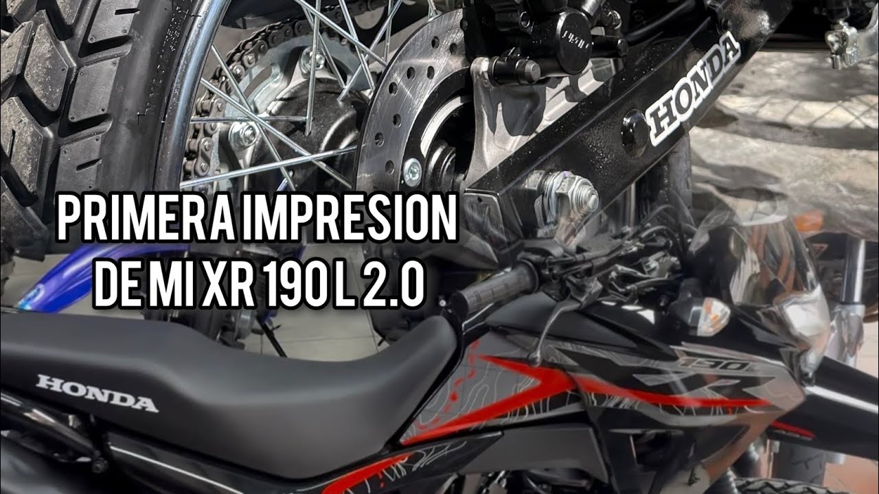 Compre mi Honda XR 190 L 2.0 2026 Primera impresión