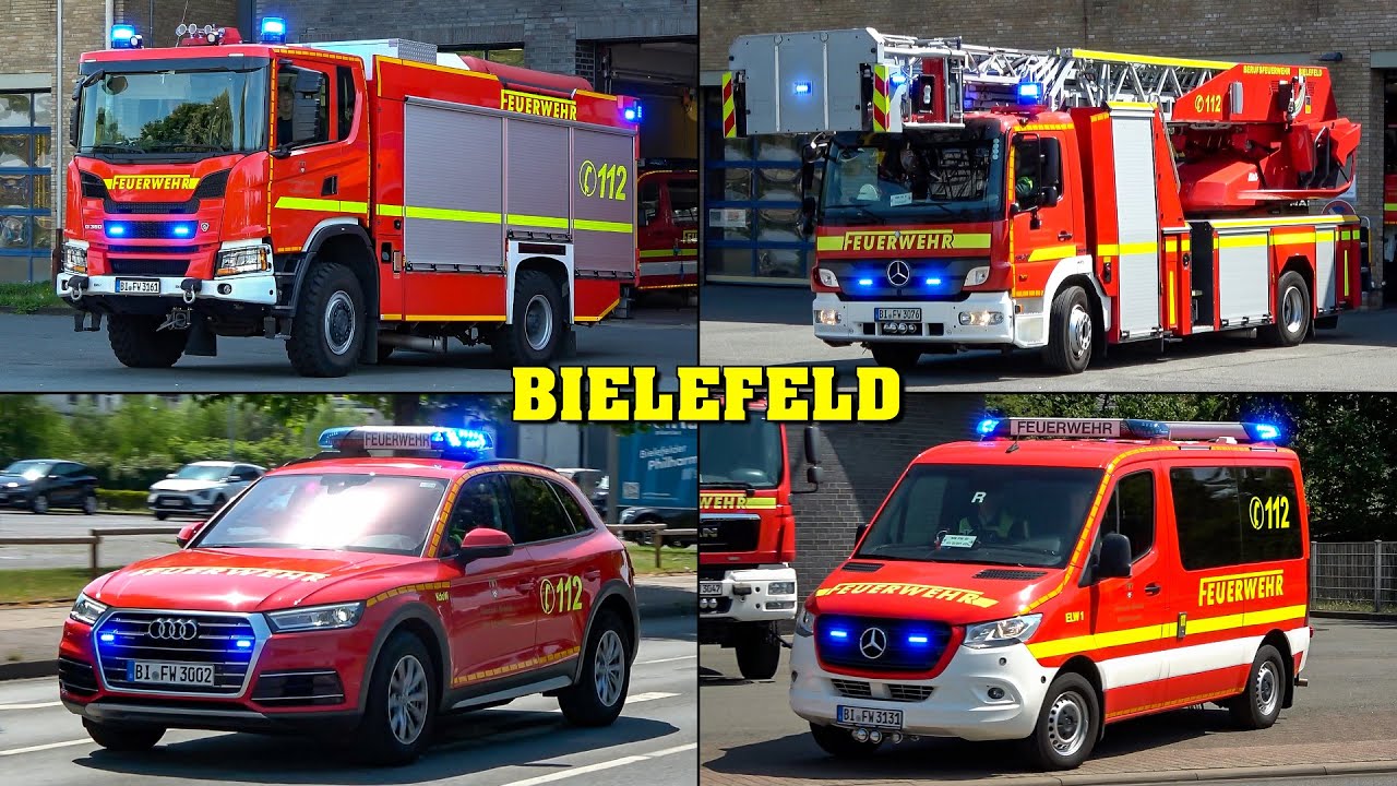 [10 EINSÄTZE in 7 STUNDEN] - Feuerwehr BIELEFELD | Diverse Alarmfahrten bei HOHEM EINSATZAUFKOMMEN!