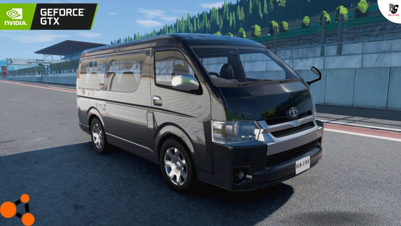 Toyota Hiace Super Grandia, Famous Track Drive | BeamNG