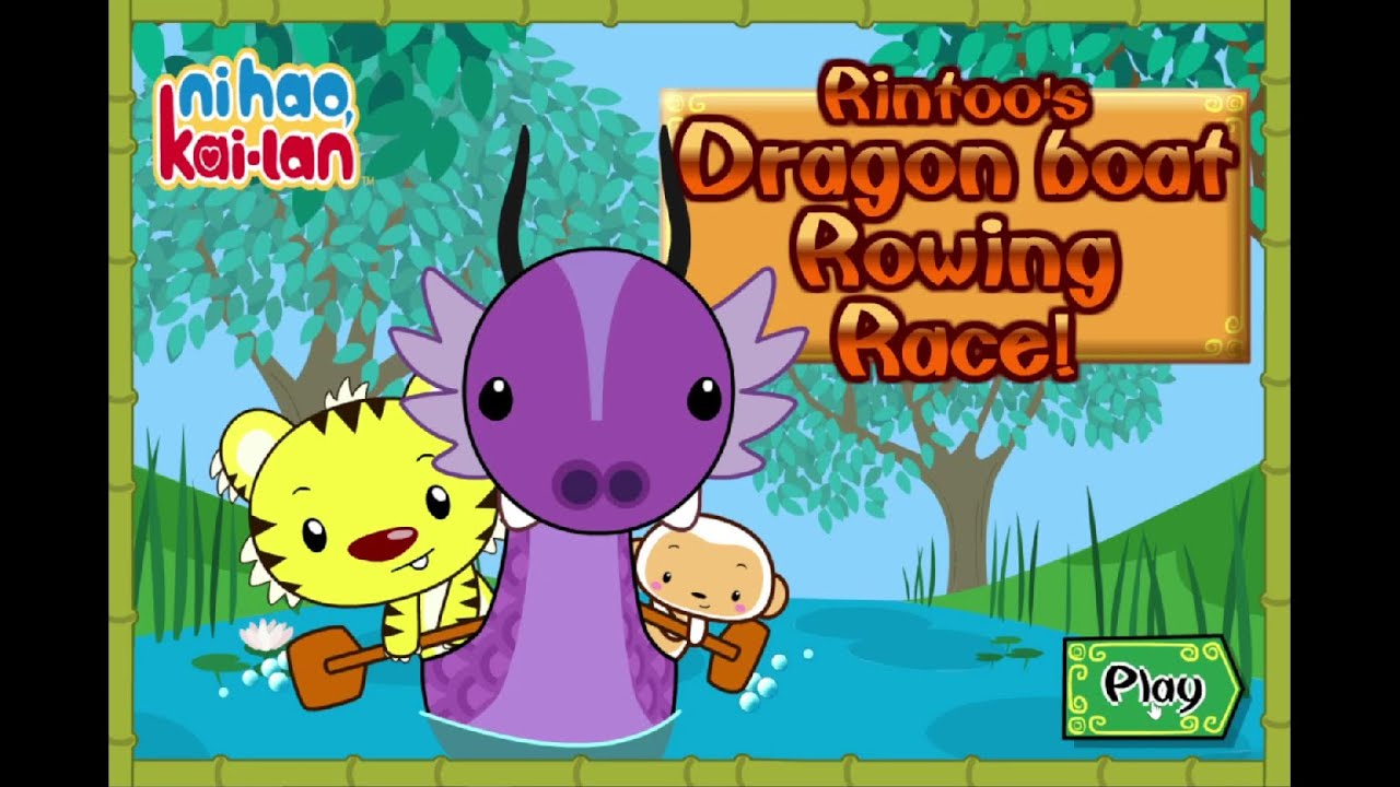 Ni Hao Kai-Lan: Rintoo's Dragon Boat Rowing Race - Old Flash Games