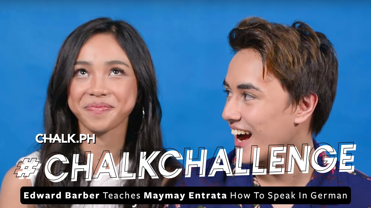 #ChalkLovesMayWard: Edward Barber Teaches Maymay Entrata How To Speak In German!