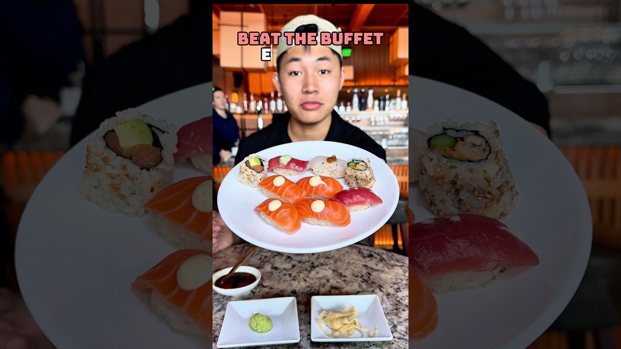 Beat the Buffet: ЭПИЗОД 42 (шведский стол Nobu за 75 долларов) #foodnoob #thefoodnoob #series #bu...