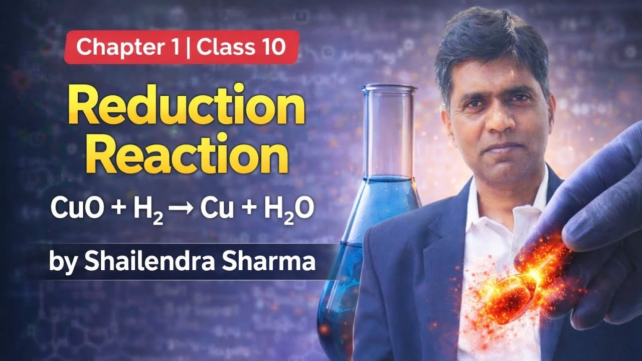 Reduction Reaction Kya Hai? | Class 10 Chemistry Chapter 1 | Examples + Board Questions