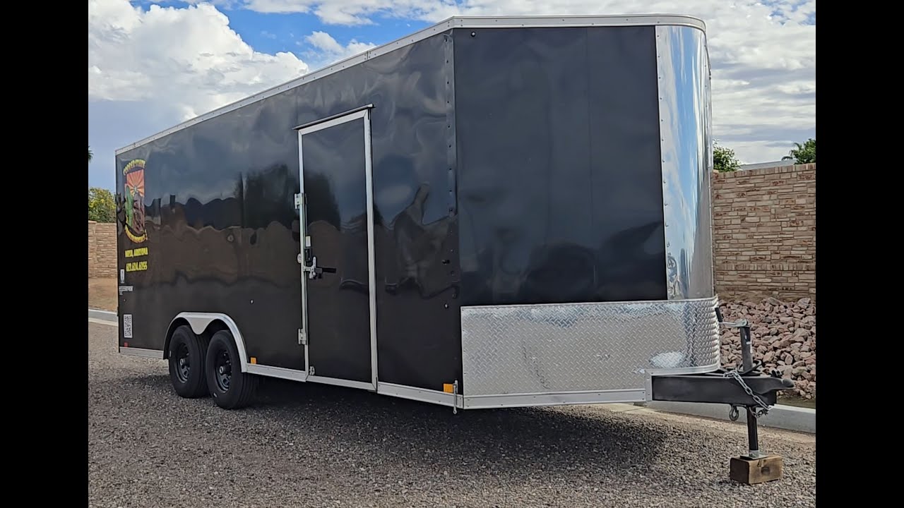 Walk-around of our 20 ft Enclosed Car Hauler & Cargo Trailer - 2023 Pace American