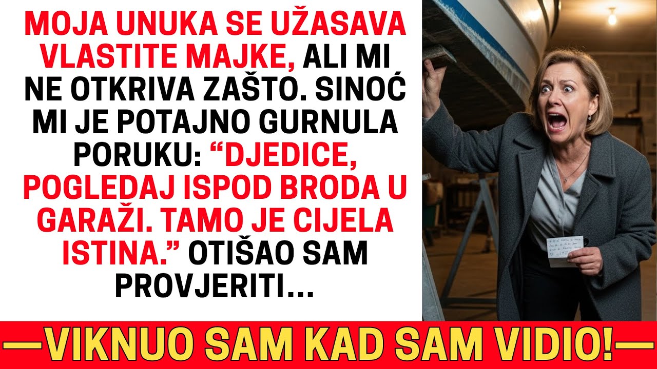 MOJA UNUKA SE UŽASAVALA MAJKE. “PROVJERI ISPOD NJEZINA BRODA”, ŠAPNULA JE. OSTAO SAM UKOČEN