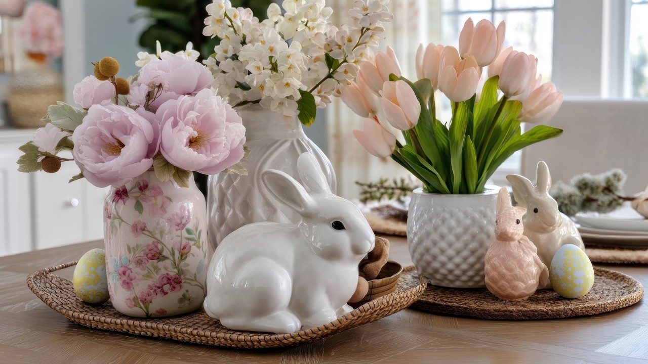Spring Home Decor 2026 🌷 | Elegant Farmhouse Easter Decorations with Pastel Charm