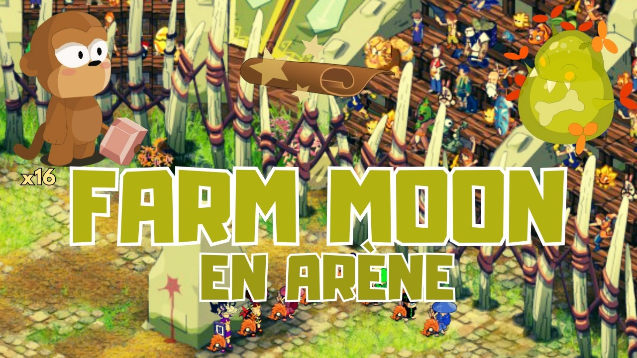 FARM KAMAS EN ARENE SUR LE MOON AVEC LA TEAM CRA ENU DROP RARE SUR DOFUS RETRO GLOUTON OU PAS ?