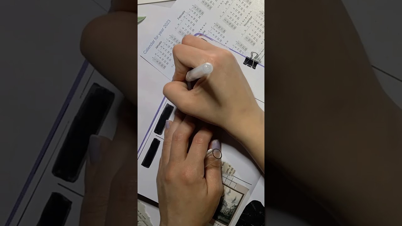 Dark Zodiac theme - gold & silver stars - scrapbook bullet journal -