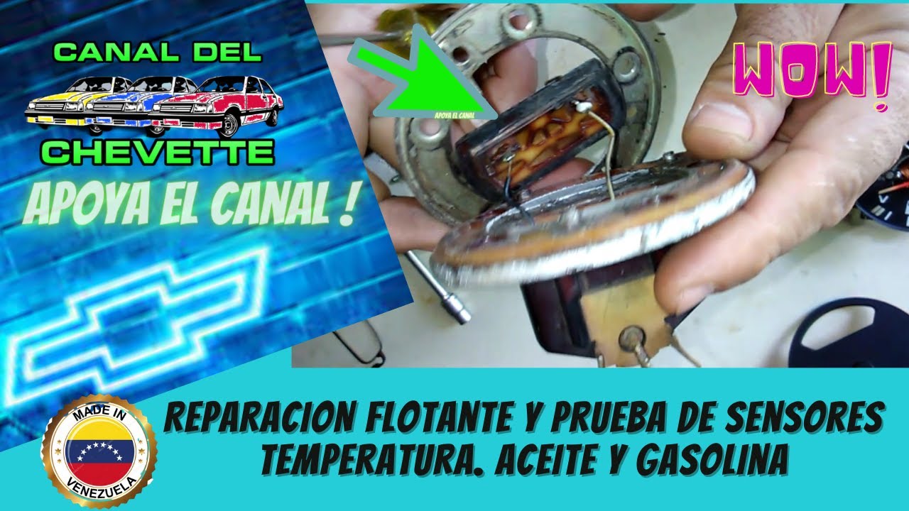 REPARACION FLOTANTE O BOIA DE COMBUSTIBLE CHEVETTE