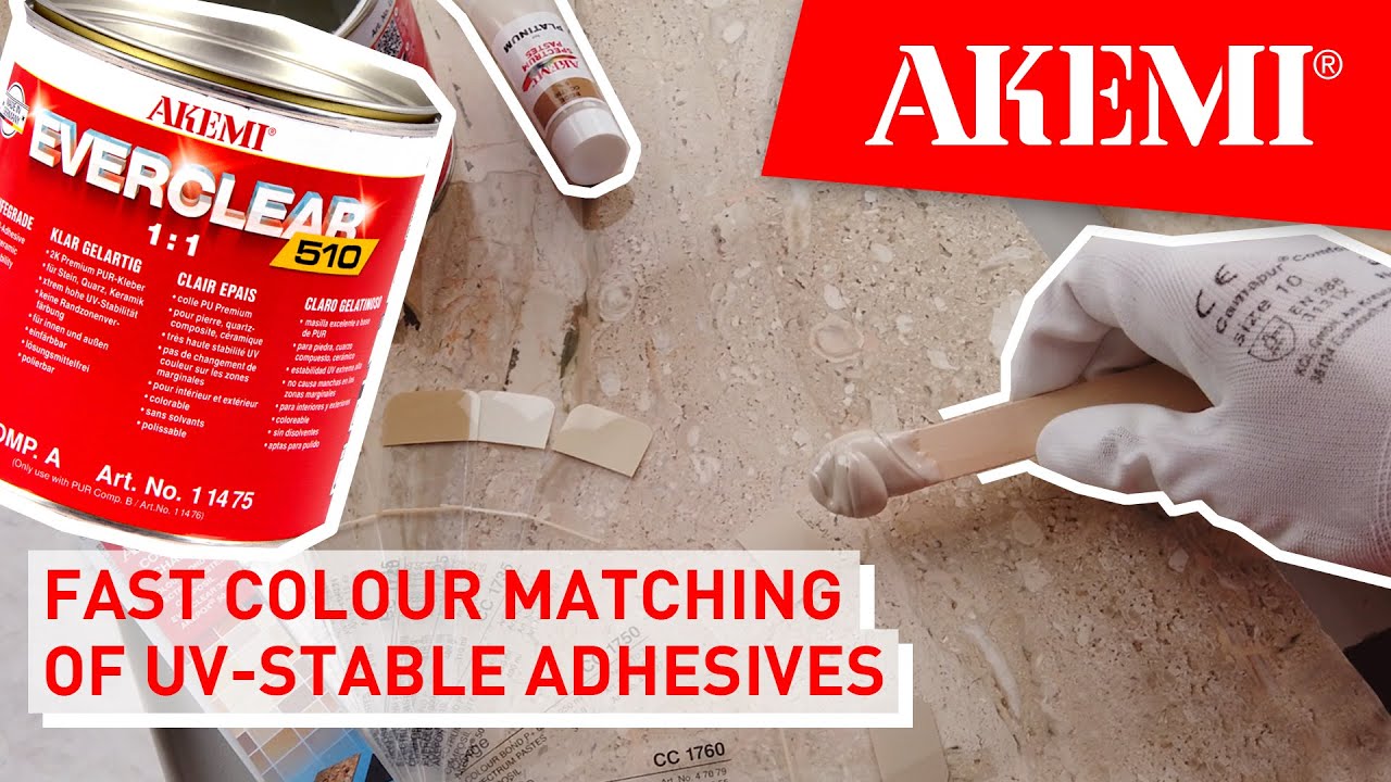 Easy and fast colouring of the AKEMI adhesive EVERCLEAR 510 with Spectrum Pastes