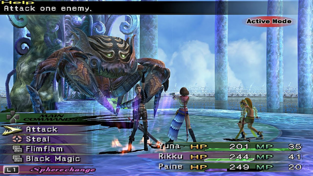 Final Fantasy X-2 PS2 Gameplay HD (PCSX2)