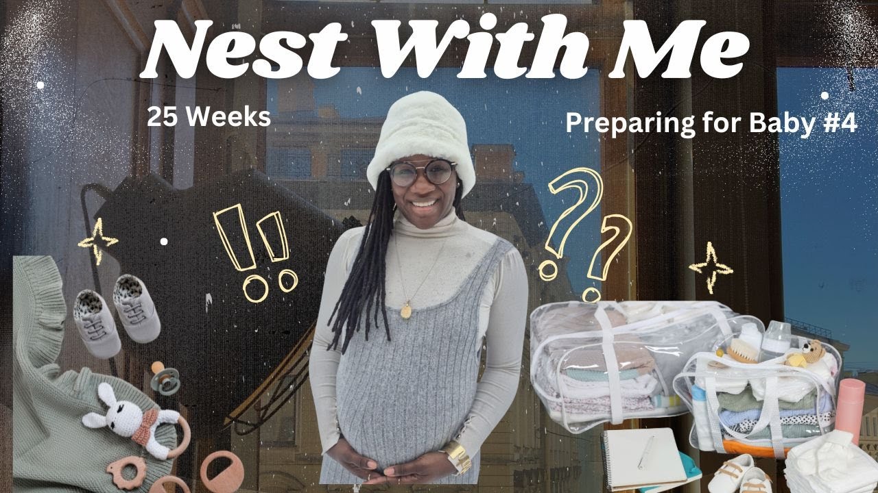 NEST WITH ME! + ORGANIZE AND PREPPING FOR BABY #4 | What's In My Hospital Bag | Mom of 4 to Be