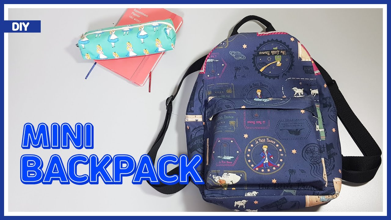 DIY/ MINI BACKPACK/ 작은 사이즈의 기본 백팩 만들기(패턴공유) / FREE PATTERN/ sewing/ tutorial [Tendersmile Handmade]